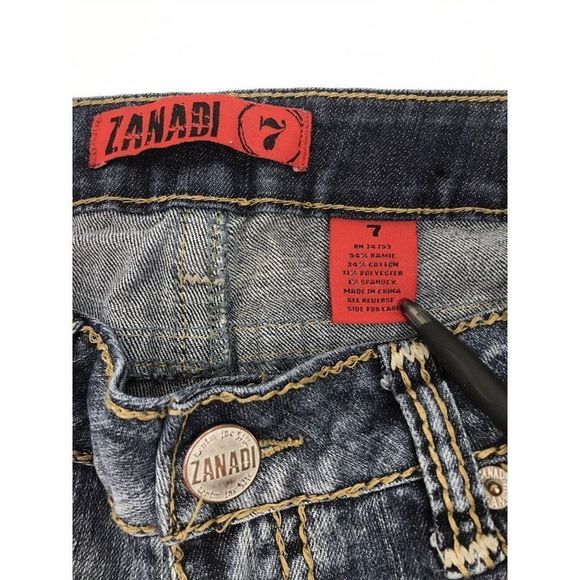 Zanadi Denim for Life Blue Jeans Med Wash Size 7 30 x 31 - Picture 4 of 4